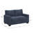Beaulah Modern Fabric Upholstered Square Arm Loveseat-2097500473