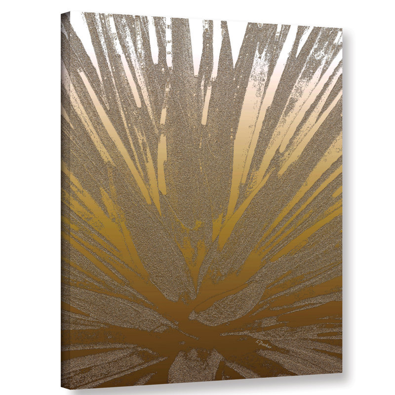 « modern agave gold », reproduction d’impression sur toile, H 10 po x l 8 po x P 2 po