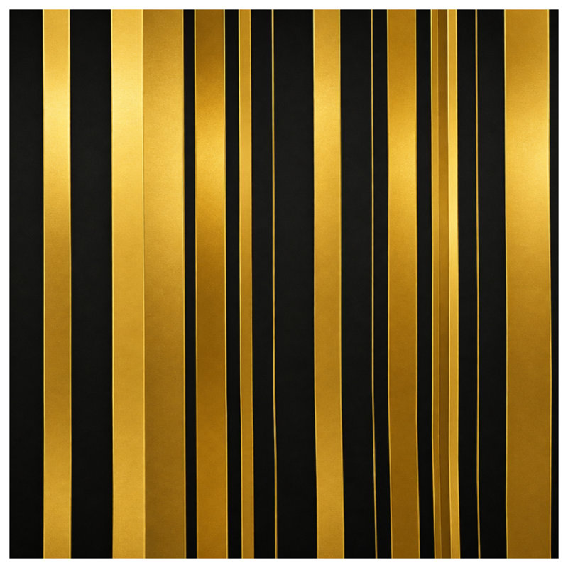 Couvertures dorées à rayures noires, L 60 po x H 80 po