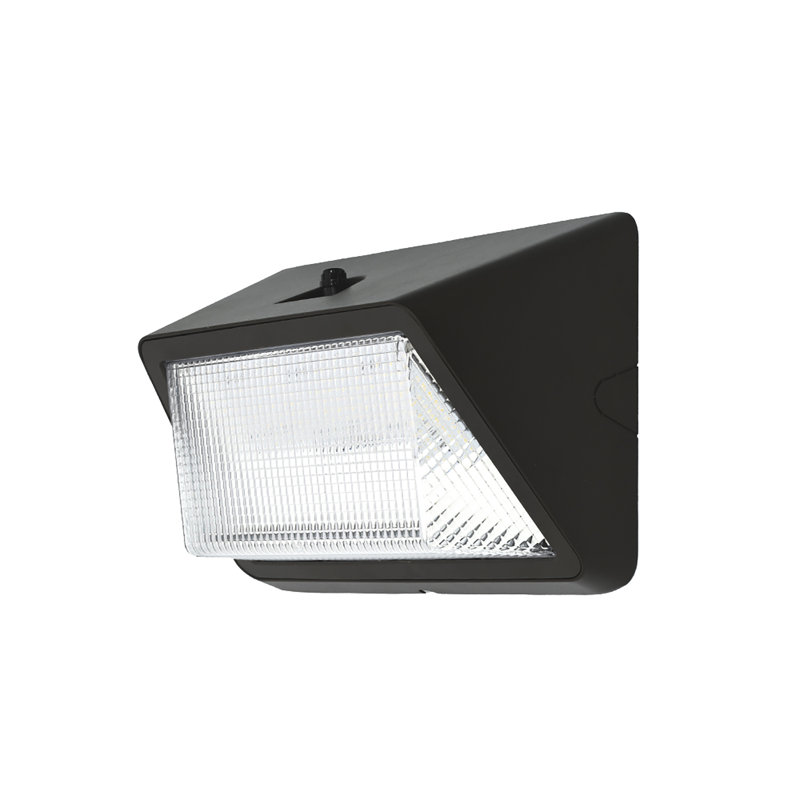 Ensemble de lumières à DEL pour réfracteur mural - 6500 lumens, lumière blanche vive 4000K, crépuscule à l'aube, finition bronze, éclairage de sécurité extérieur