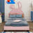 Upholstered PU Leather Platform Bed-666829895-666829892