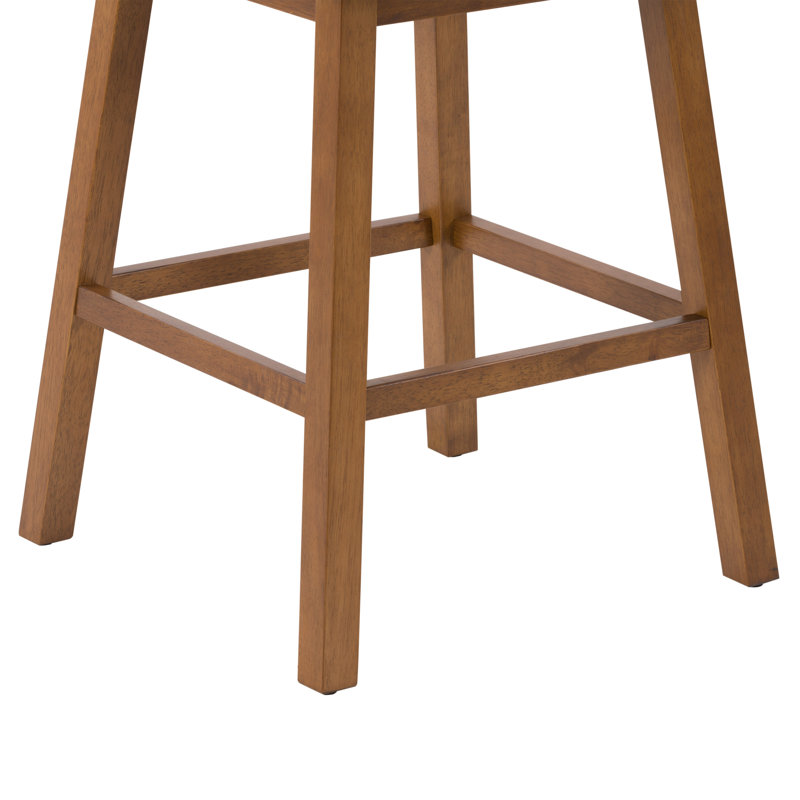 Channel Tufted Fabric Barstool, Set of 2, Grey