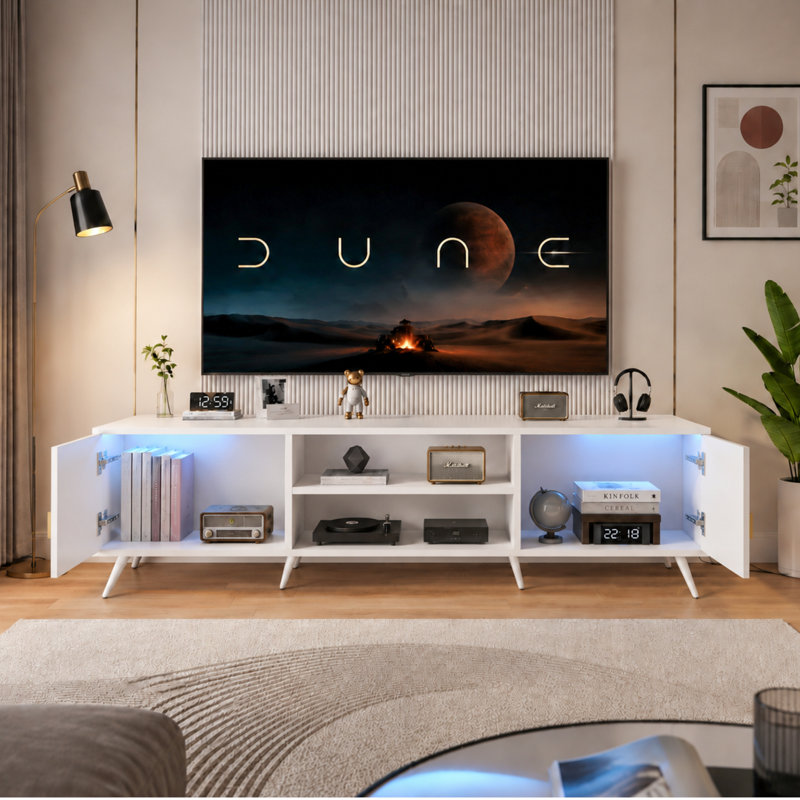 TV Stand for TVs up to 75", White