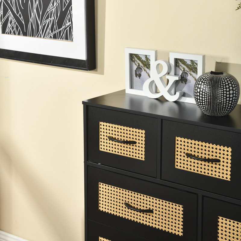 Allbaugh Iron 100 cm W Chest of 9 Drawers