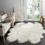 Keira Solid Colour Sheepskin Hand Woven Area Rug-127380708