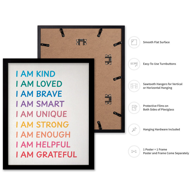 I Am Kind No3, Black Framed, Poster, 08"H x 10"W