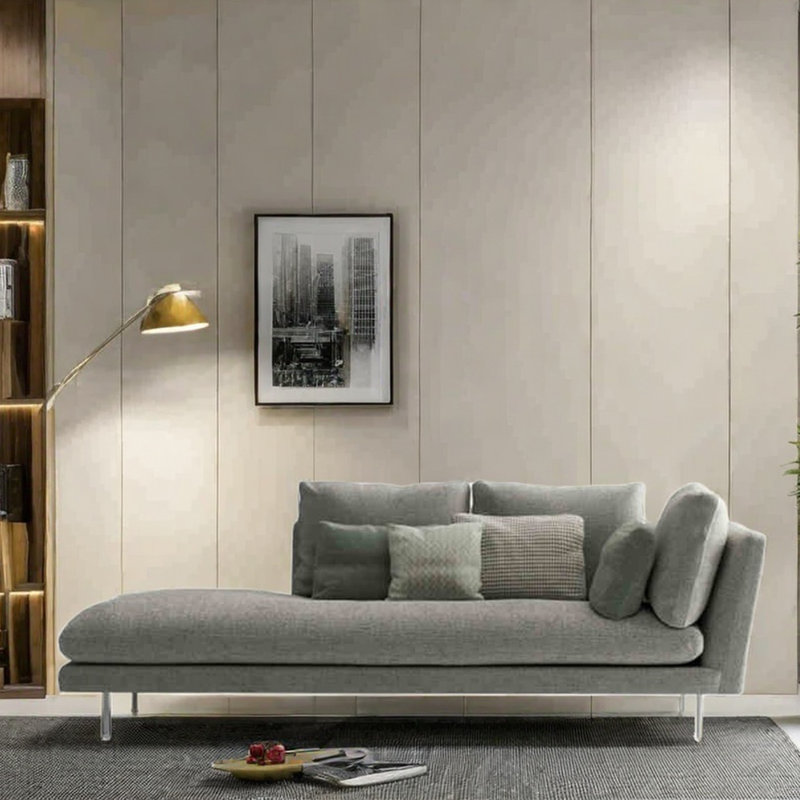 Chaise longue minimaliste au design élégant et confortable