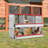 Fusae Chicken Coop with Nesting Box For Up To 6 Chickens