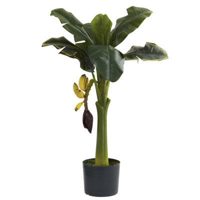 Banana Tree Silk Plant with Leaves