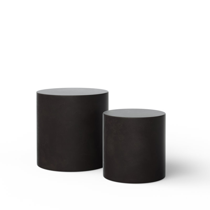 Mixx 2 Piece Nesting Tables, Lava Brown