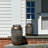 17" Golden Metal Temple Candle Lanterns