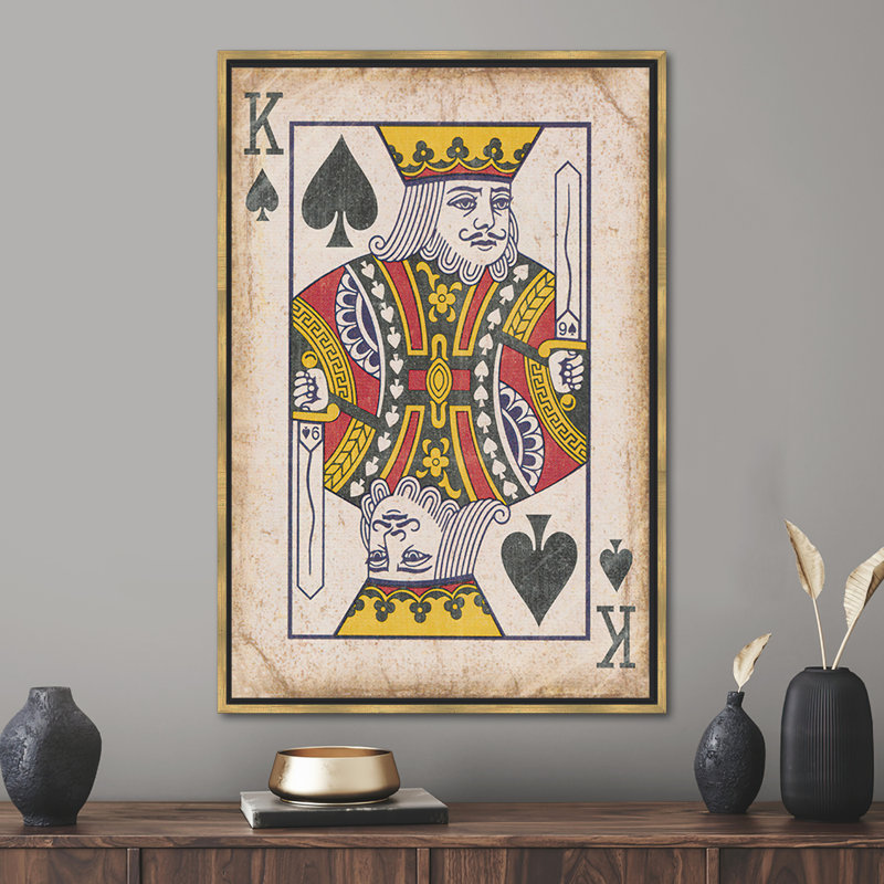 Print on Canvas, 25 cm H x 35 cm W, Framed Print without Mat, Gold