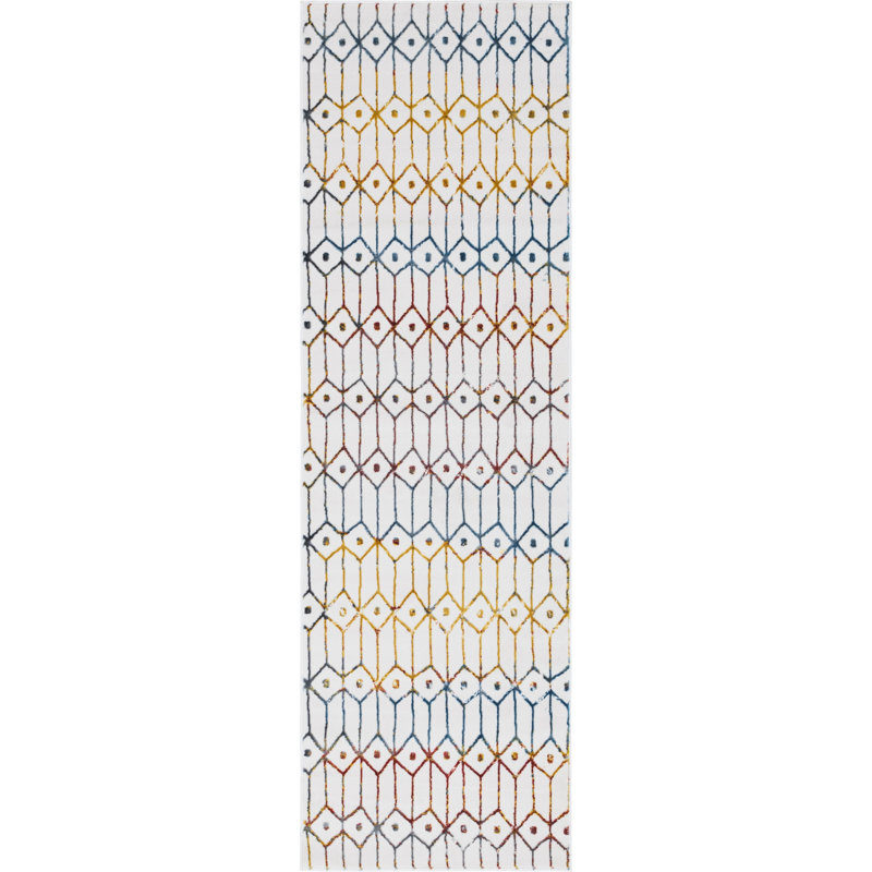 Okemah Geometric Indoor Rug, Runner 3' x 10'