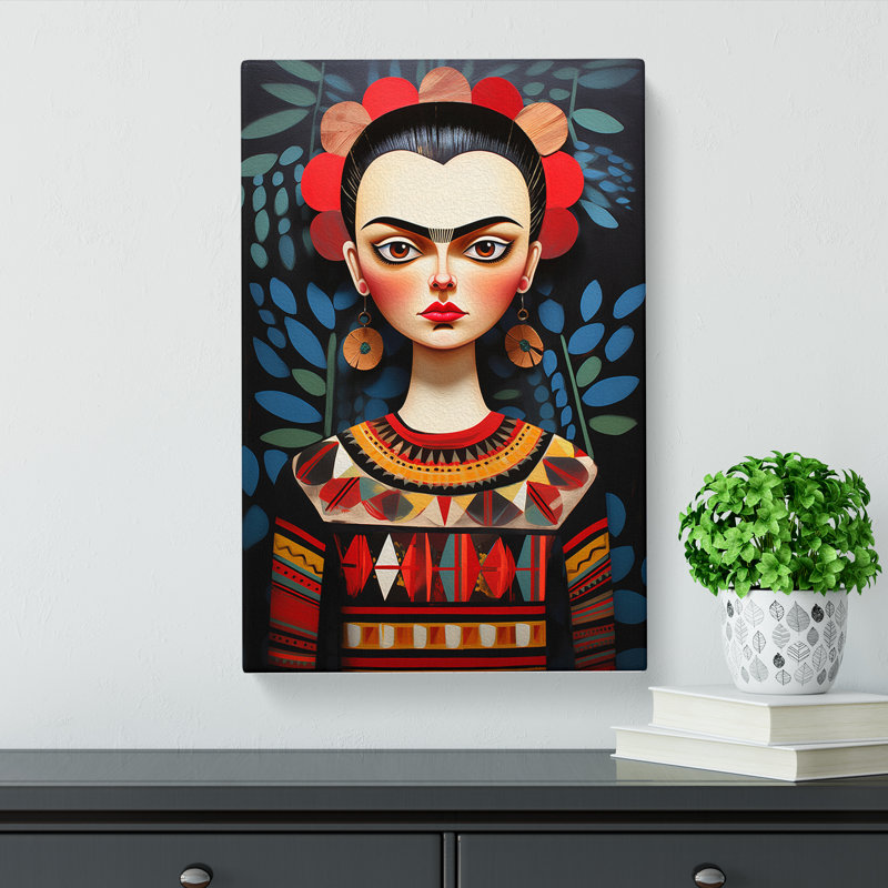 Frida Kahlo Constructivism - Wrapped Canvas, 60cm H x 40cm W x 3cm D