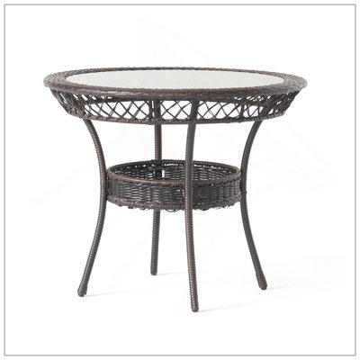 FIGI PE 34IN GLASS TABLE