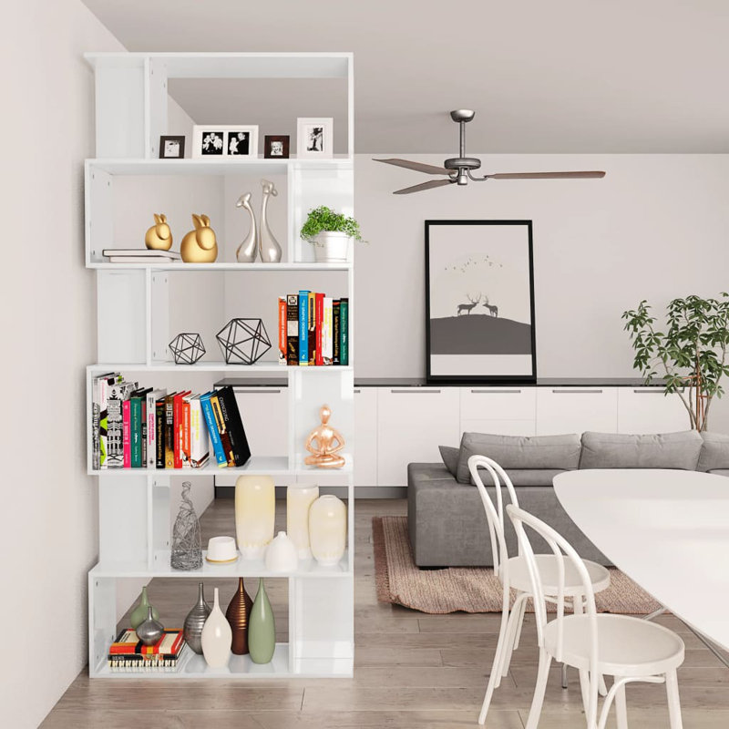 Alec-Andrew 203.2cm W Bookcase, White