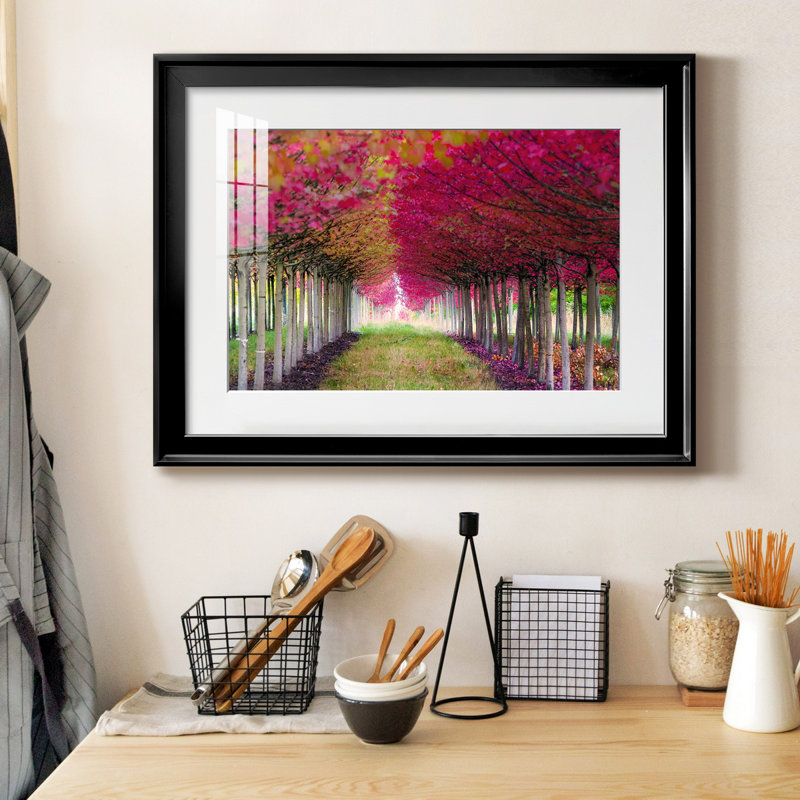 " Forest Magic " Painting Print, Black, 30.5" H x 42.5" W x 1" D, White