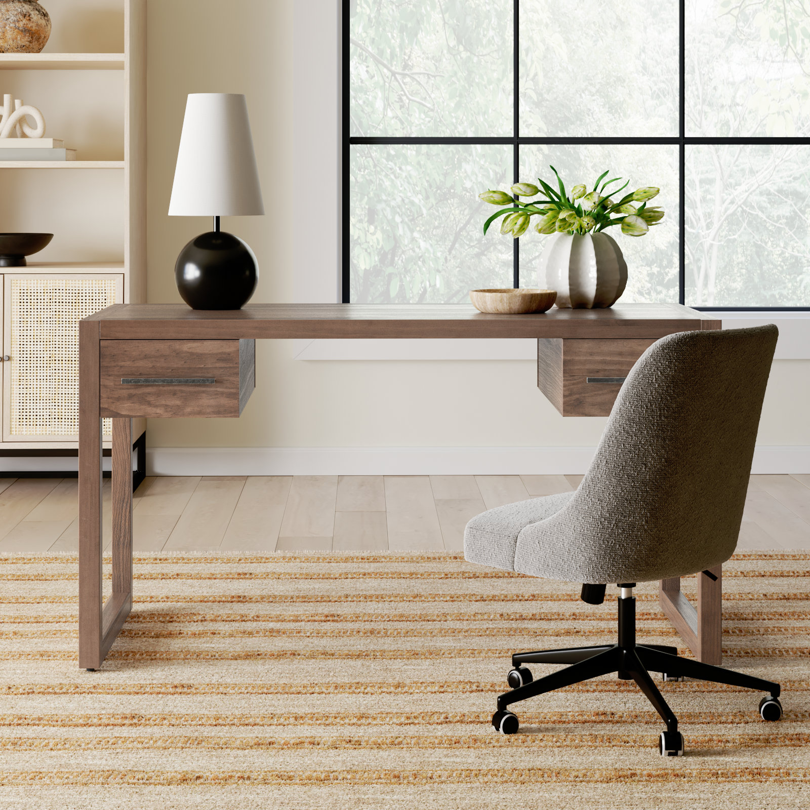 Modica Writing Desk, Honey Brown