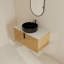 Ensemble de meuble-lavabo mural simple 36 po avec lavabo en céramique, meuble-lavabo flottant avec 2 portes à fermeture douce-645900560