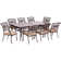 Carleton Rectangular 8 - Person 83.74'' Long Dining Set with Cushions