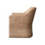 Chaise Seagrove tissée en jacinthe d'eau et bois d'acacia avec coussin