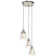 Boghos 3 - Light Brushed Nickel Cluster Pendant
