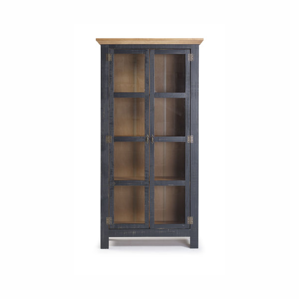 TMS Clarkson 71 Tall Modern Farmhouse Kitchen Pantry Cabinet, Charcoal Gray Finish