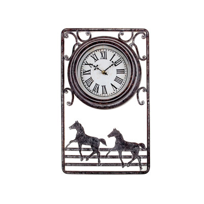 Horloge murale cheval Sunseri