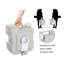 Toilette d'extérieur portative amovible de 2,6 gallons par pièce (siège inclus)