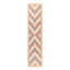 Cotton Geometric Area Rug in Beige