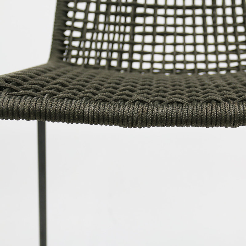 Knot Bar Stool, Charcoal Grey Frame/Charcoal Seat