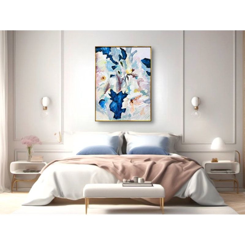 Tranquil Serenity A Abstract Oil Painting On Canvas
