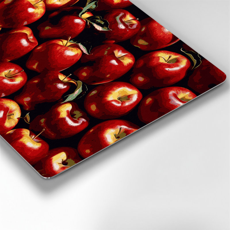 Art mural en métal «Fruit Apple Red», H 8 po x l 10 po