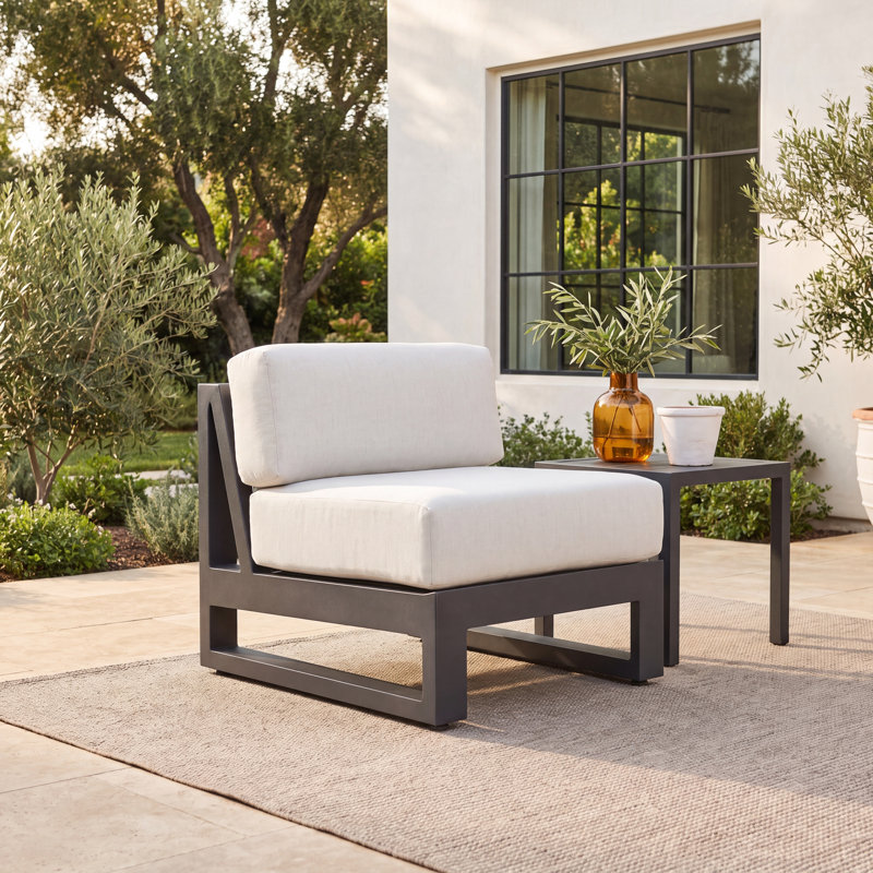 Redondo Outdoor Lounge Chair, Canvas Natural Sunbrella® Canvas