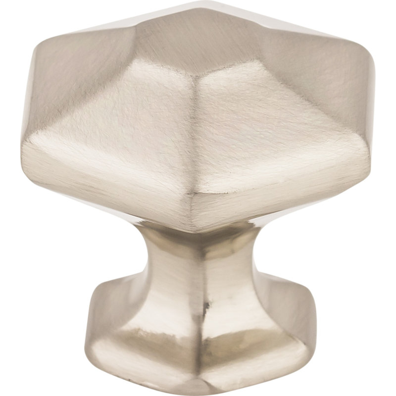 Spectrum Round Knob, Brushed Satin Nickel, 1 1/8" Knob Diameter