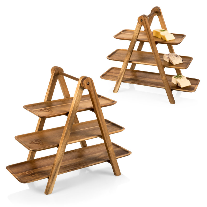 Wood Tiered Stand, Los Angeles Rams