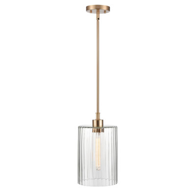 Luminaire suspendu cylindrique à 1 lumière Dariyelle