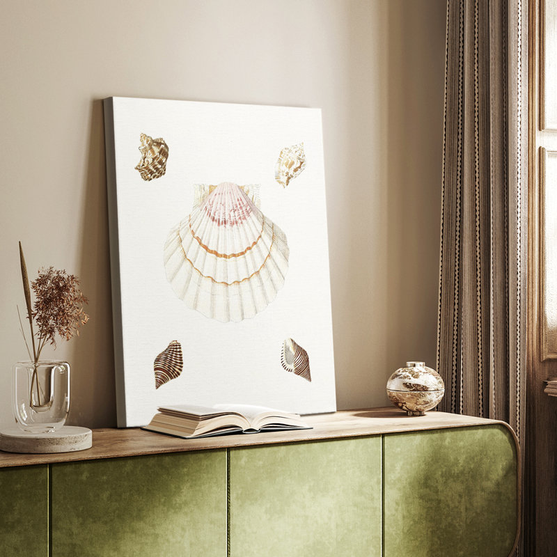 Pastel Knorr Shells IV - Cavas enveloppés de galerie, H 18 po x l 12 po