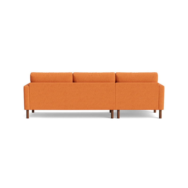 Laguna Chaise Sectional, Left Hand Facing, Performance Weave - Carrot