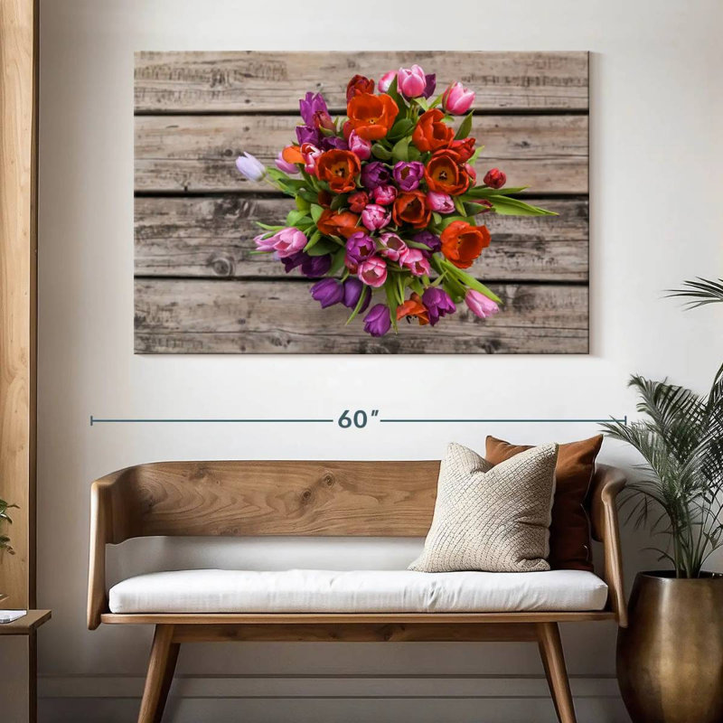 Bouquet de tulipes Harnek, H 34 po x l 51 po