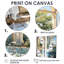 «Bathroom Bathroom Fresh» - art mural bleu-114718539-114718531-114718534