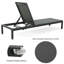 Chaise longue, ensemble de 2 chaises de piscine, chaise longue de bronzage avec dossier inclinable à 4 positions, siège en filet respirant-79441838