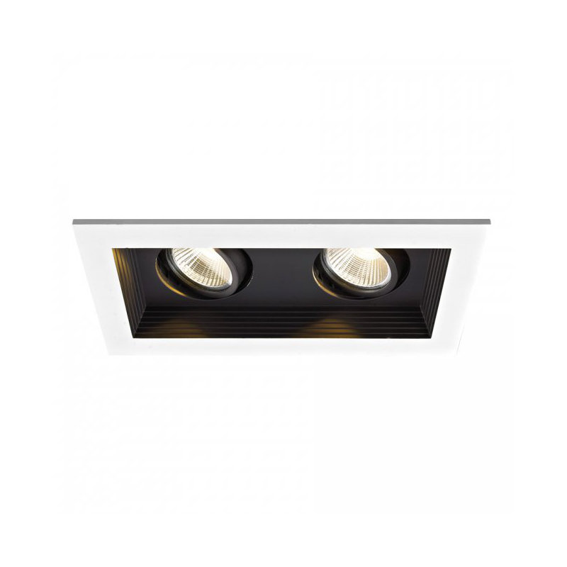 Mini Multiple 3.5" LED Recessed Lighting Kit, Black, 45°, 3000K