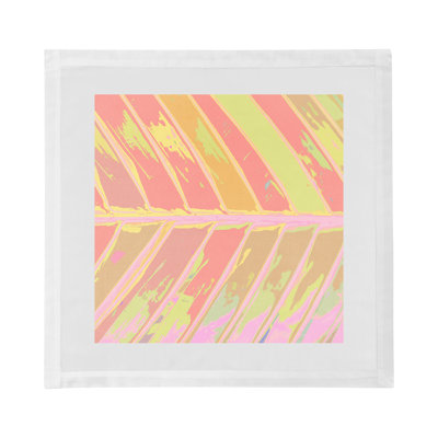 Tropical Leaf Cotton Sateen Dinner Napkins