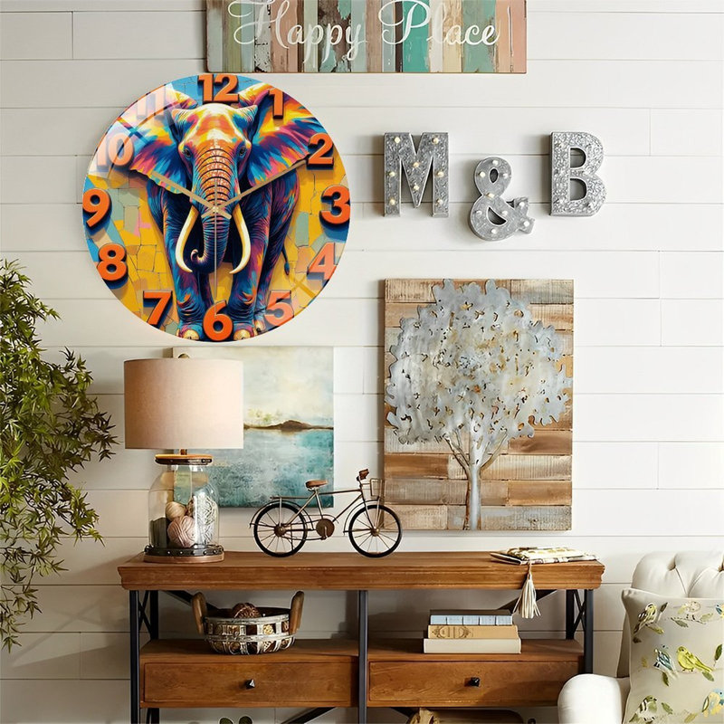 Horloge murale Elephant