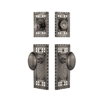 Nostalgic Warehouse Craftsman Entry Set with Homestead Knob