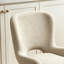 Chaise de salle à manger rembourrée moderne en chenille avec pieds en métal et dossier ergonomique (ensemble de 2)