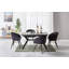 Goddard Mordern Tub Dining Chairs- Upholstered in Velvet, Cushion Padded With Metal Legs- Armchair Room Kitchen Living Room -1642962395
