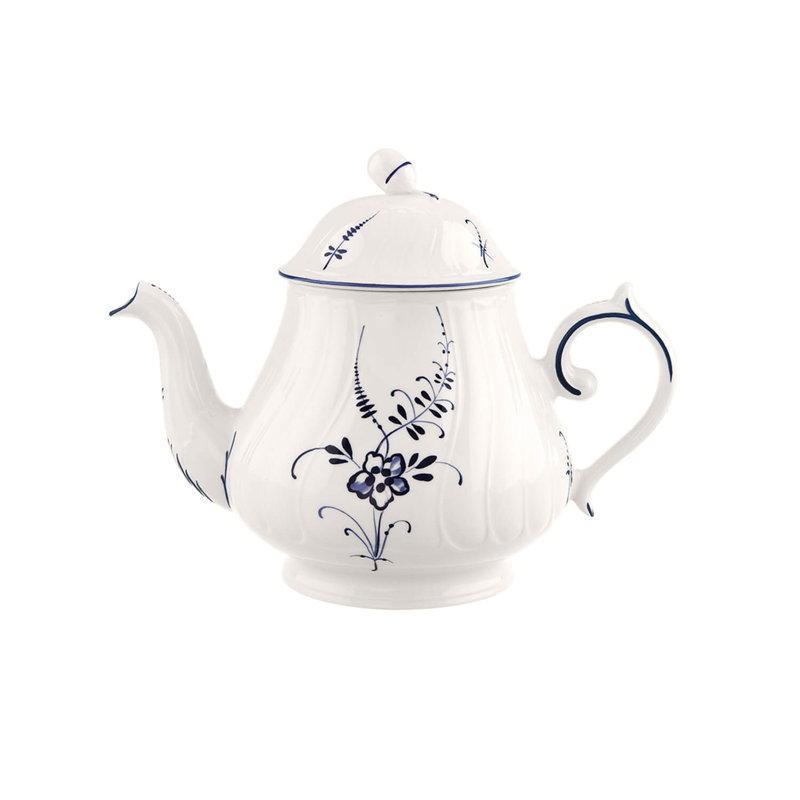 Vieux Luxembourg Porcelain China Teapot