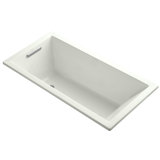 Underscore® 60" x 30" Drop-In or Undermount Acrylic Soaking Bathtub with Sloped Backrest